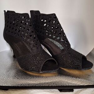 Pierre Dumas Women's Heels Sparkly Rhinestone Party Whimsigoth Fairy Grunge 9M